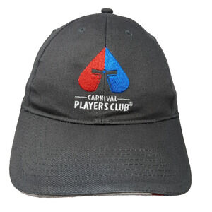 Carnival Players Club Get Playful Strapback Baseball Cap Gray One Size 6 Panel